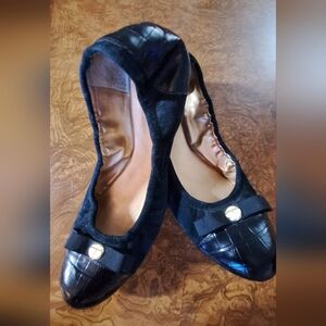 Chanel Black Quilted Ballet Flats